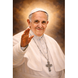  Obraz ręcznie malowany Papież Franciszek