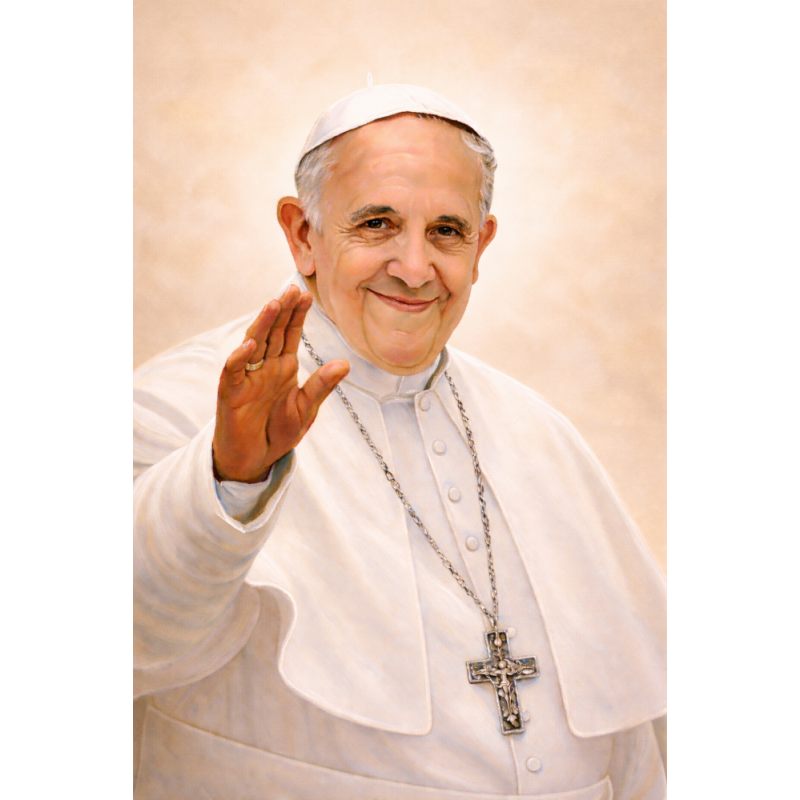  Obraz ręcznie malowany Papież Franciszek