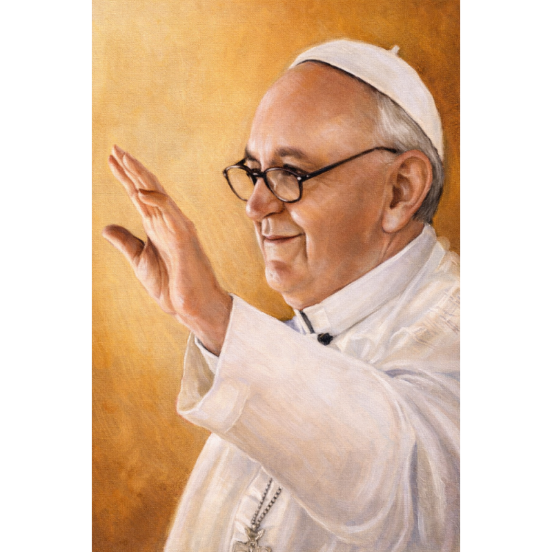  Obraz ręcznie malowany Papież Franciszek