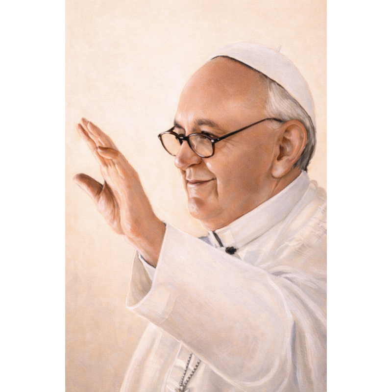  Obraz ręcznie malowany Papież Franciszek