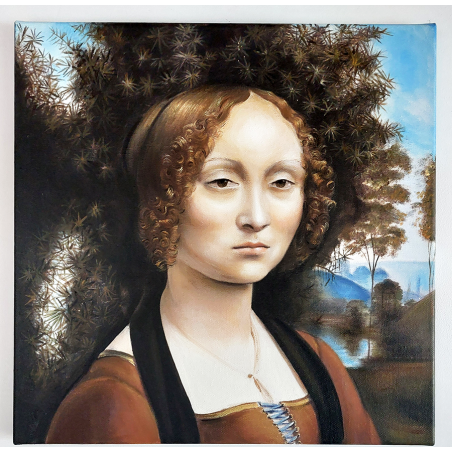  Obraz ręcznie malowany Leonardo da Vinci Ginevra de’ Benci