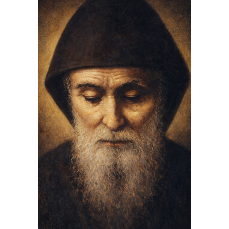  Obraz ręcznie malowany święty Charbel Makhlouf