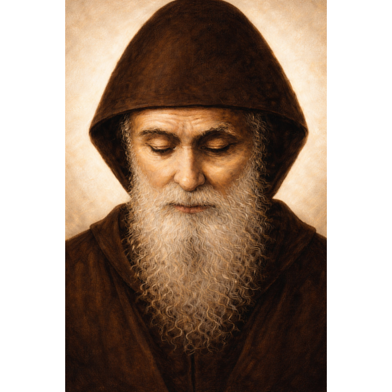  Obraz ręcznie malowany święty Charbel Makhlouf