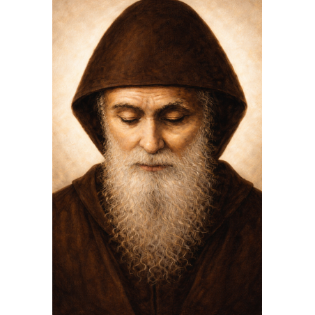 Obraz ręcznie malowany święty Charbel Makhlouf