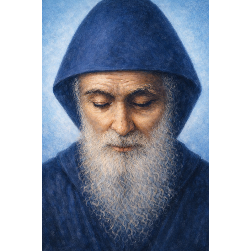 Obraz ręcznie malowany święty Charbel Makhlouf