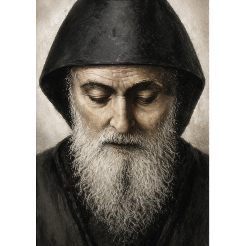 Obraz ręcznie malowany święty Charbel Makhlouf