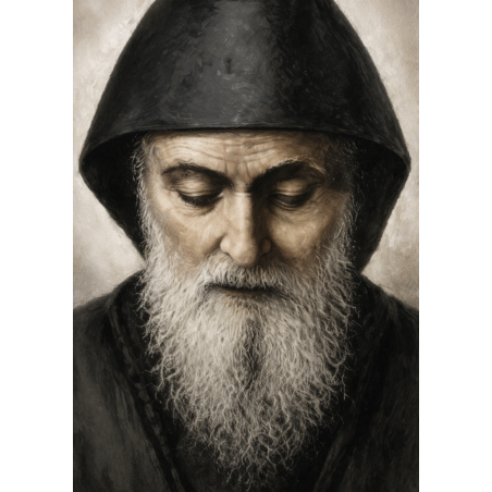  Obraz ręcznie malowany święty Charbel Makhlouf