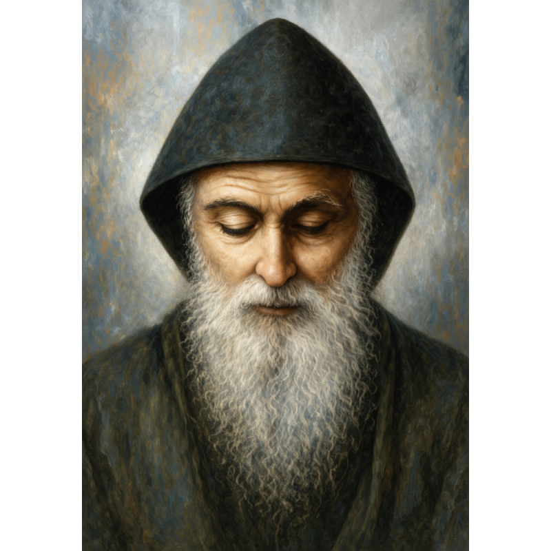  Obraz ręcznie malowany święty Charbel Makhlouf