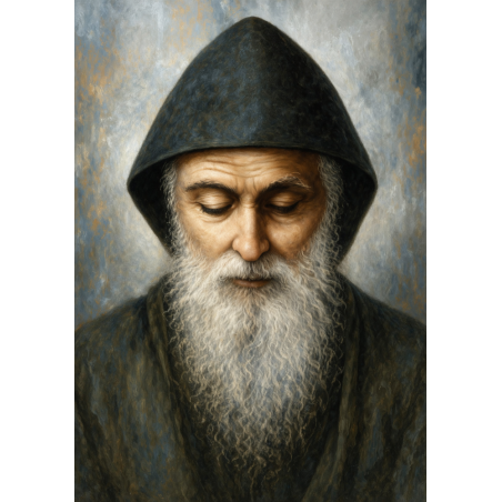  Obraz ręcznie malowany święty Charbel Makhlouf