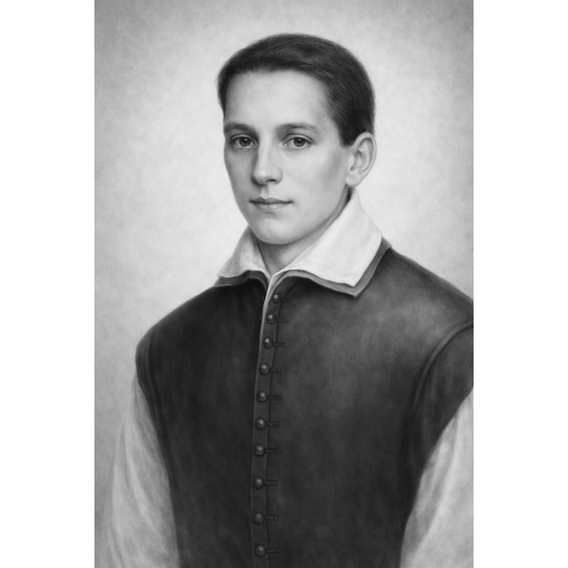  Obraz ręcznie malowany święty Stanisław Kostka