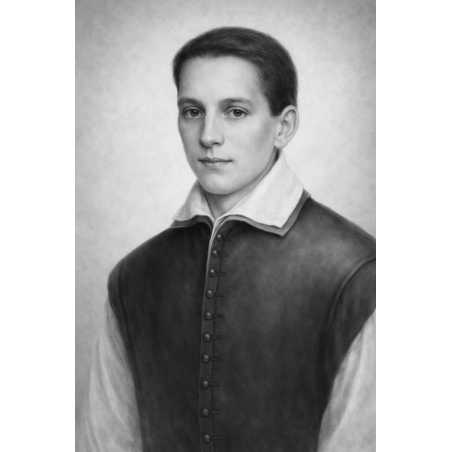  Obraz ręcznie malowany święty Stanisław Kostka