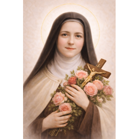  Obraz ręcznie malowany Święta Teresa od Dzieciątka Jezus