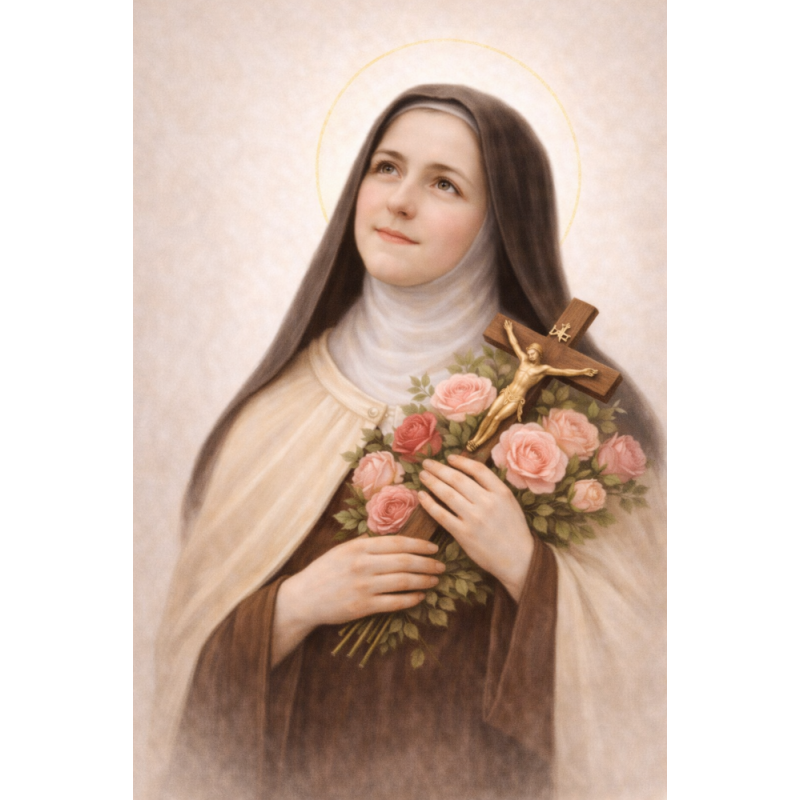  Obraz ręcznie malowany Święta Teresa od Dzieciątka Jezus