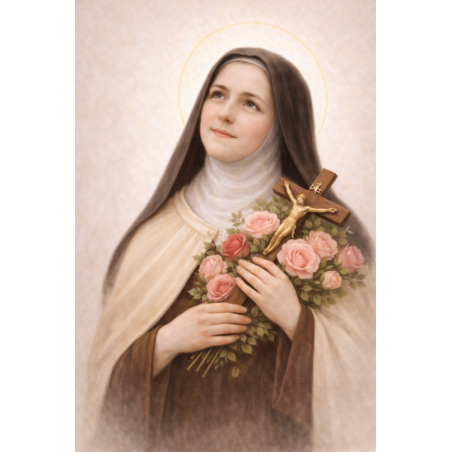  Obraz ręcznie malowany Święta Teresa od Dzieciątka Jezus