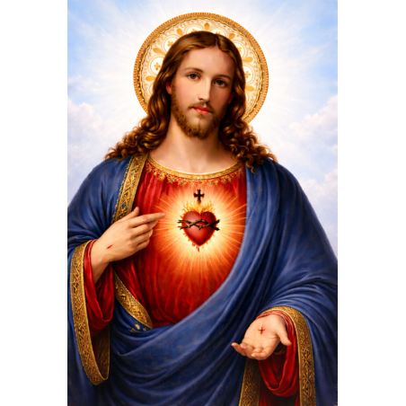  Obraz na płótnie Jezus Chrystus Miłosiernego serca