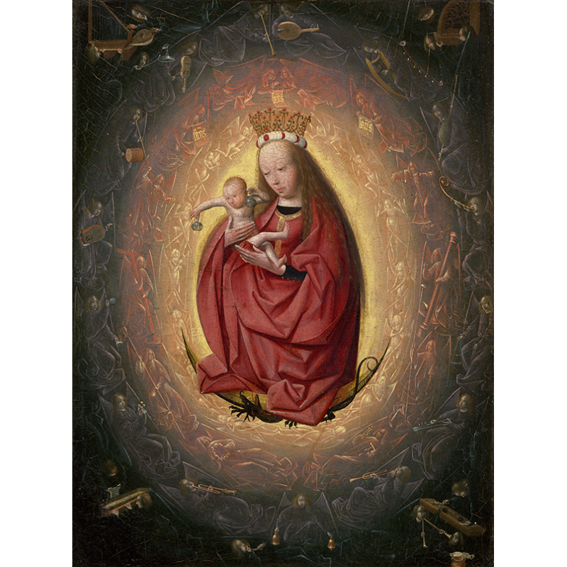  Obraz na płótnie 60x80 cm uwielbienie Najświętszej Maryi Panny 1490
