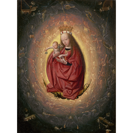  Obraz na płótnie 60x80 cm uwielbienie Najświętszej Maryi Panny 1490