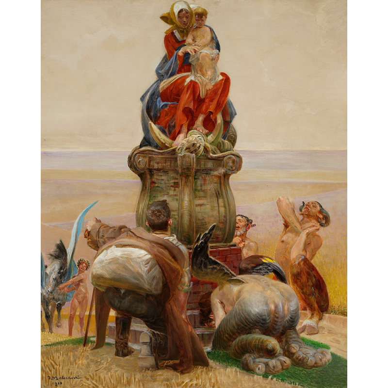  Obraz na płótnie 40x50 cm Jacek Malczewski Adoracja Madonny 1910