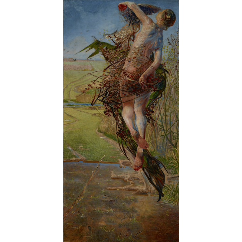  Obraz na płótnie 40x80 cm Jacek Malczewski Wiosna 1898