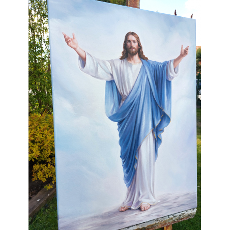  Obraz ręcznie malowany z Jezusem Chrystusem Miłosiernym