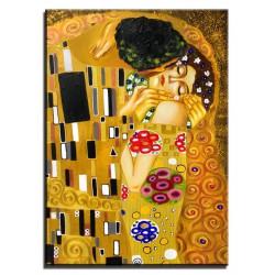  Obraz olejny ręcznie malowany Gustav Klimt Pocałunek kopia