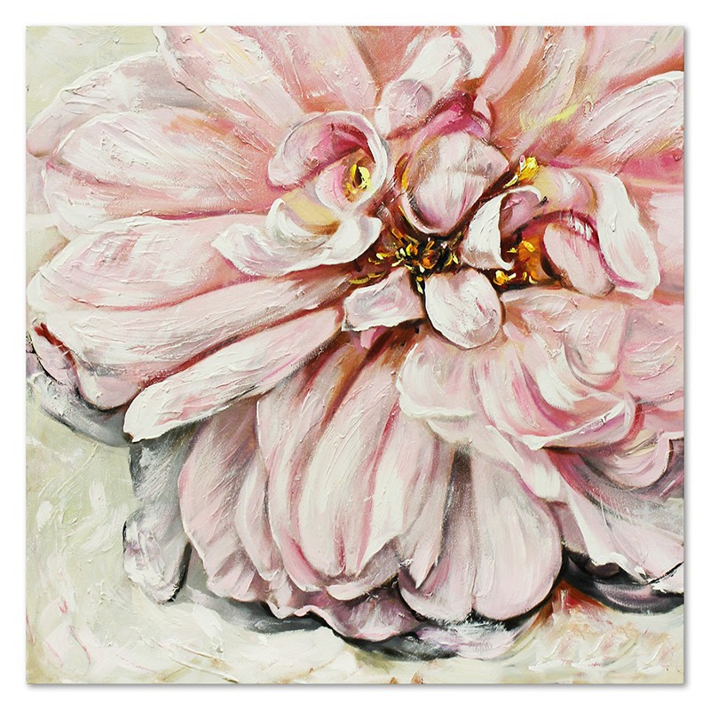  Obraz olejny ręcznie malowany Kwiaty 60x60cm