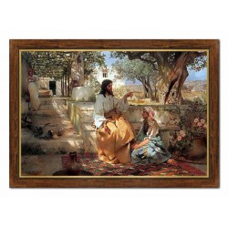  Obraz na płótnie Jezus Chrystus głoszący na Górze oliwnej 97x67cm