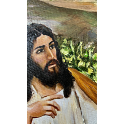  Obraz ręcznie malowany Jezus Chrystus i Samarytanka Henryk Siemiradzki