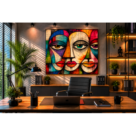  Obraz ręcznie malowany na płótnie Abstrakcyjne spojrzenia