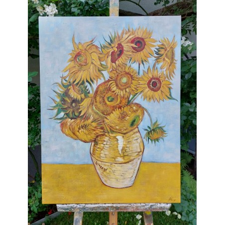  Obraz ręcznie malowany Vincent van Gogh Słoneczniki