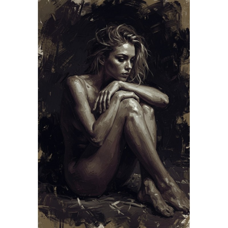  Obraz ręcznie malowany na płótnie Eliza 23 Akt damski