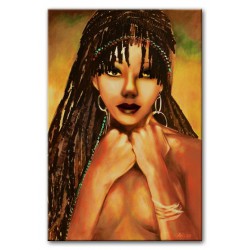  Obraz olejny ręcznie malowany 50x70cm Radosna kobieta