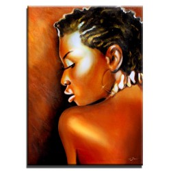  Obraz olejny ręcznie malowany 50x70cm Kobieta w słońcu