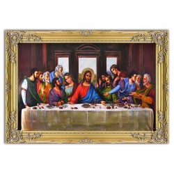  Obraz olejny ręcznie malowany 78x108cm Ostatnia Wieczerza