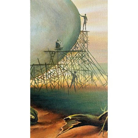  Obraz ręcznie malowany Salvador Dali L'Aurora 80x100cm w ramie D330spr