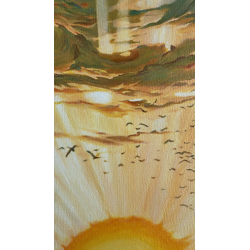  Obraz ręcznie malowany Salvador Dali L'Aurora 80x100cm w ramie D330spr