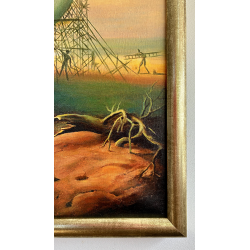  Obraz ręcznie malowany Salvador Dali L'Aurora 80x100cm w ramie D330spr
