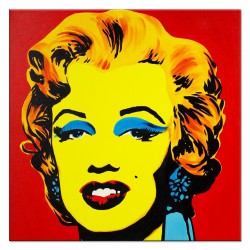  Obraz olejny ręcznie malowany Andy Warhol Marylin Monroe 60x60cm