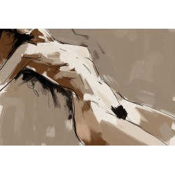  Obraz ręcznie malowany na płótnie Asia 347 Akt kobiecy