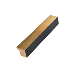  Drewniana rama do obrazu 3cm D9330sac złota czarna