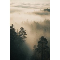  Obraz na płótnie Mglisty las