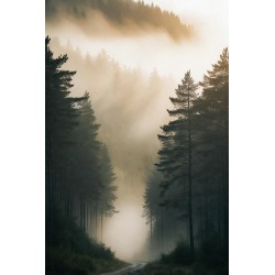  Obraz na płótnie Mglisty las