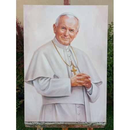 Obraz ręcznie malowany Papież Jan Paweł II