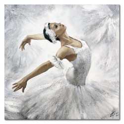  Obraz tańcząca Baletnica 60x60cm obraz malowany na płótnie