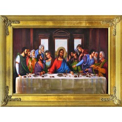  Obraz Ostatniej Wieczerzy 78x108cm obraz ręcznie malowany na płótnie