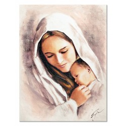  Obraz Matki Boskiej z Dzieciątkiem 50x70 cm obraz olejny na płótnie