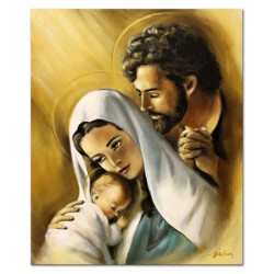  Obraz Świętej Rodziny na ślub 40x50 cm obraz olejny na płótnie