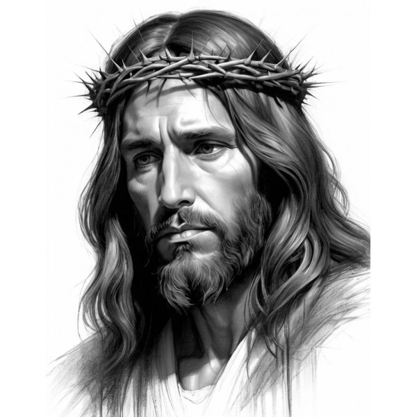  Obraz na płótnie Jezus Chrystus w Koronie Cierniowej