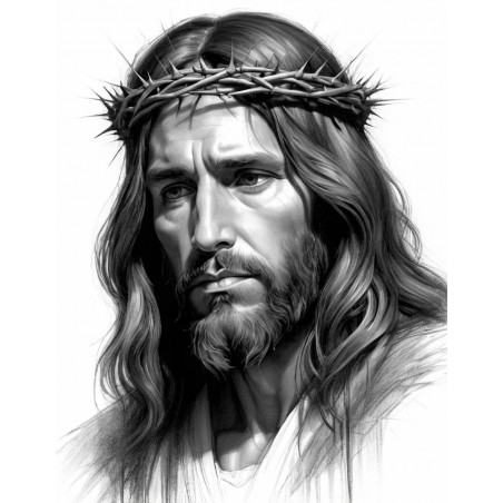  Obraz na płótnie Jezus Chrystus w Koronie Cierniowej