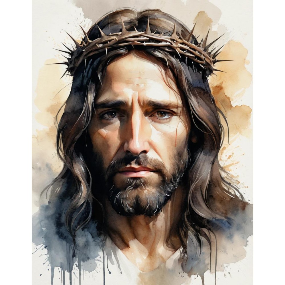  Obraz na płótnie Jezus Chrystus w Koronie Cierniowej